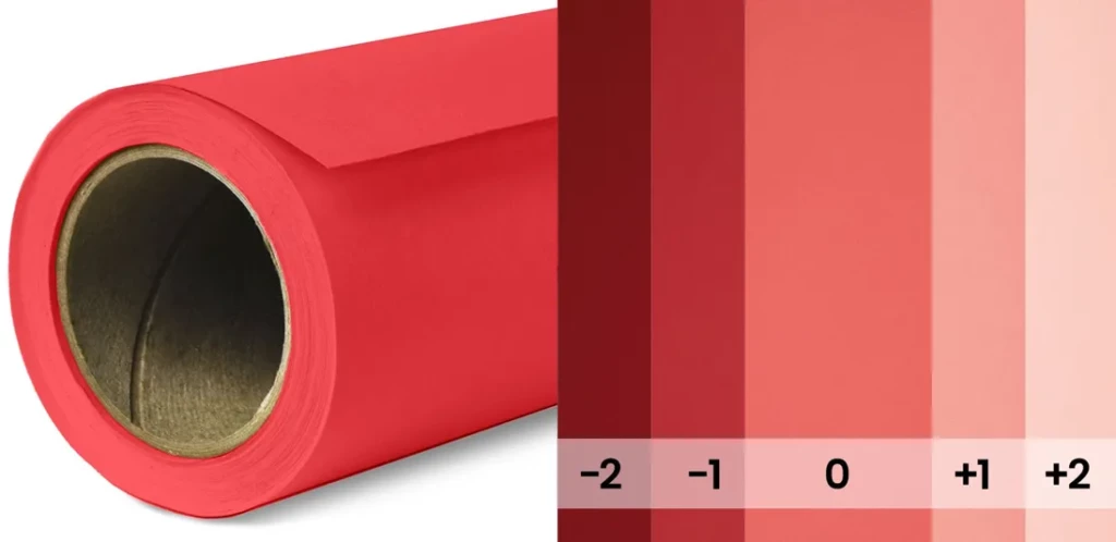 Fond rouge utilisé pour shooting corporate