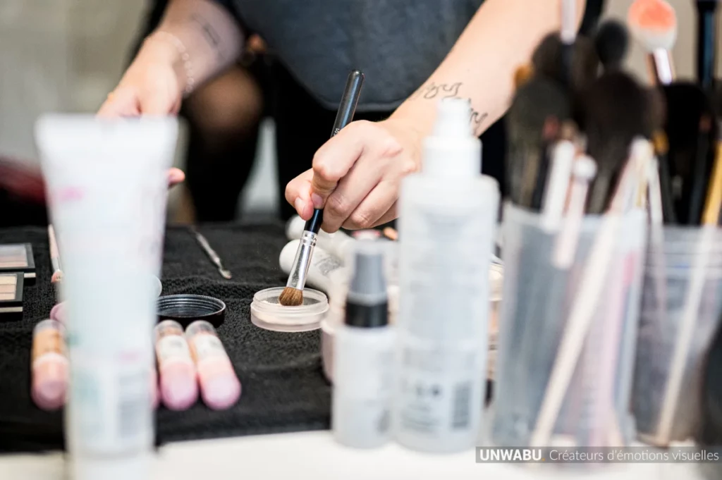 maquillage séance portrait d'entreprise