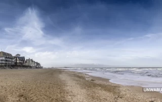 panoramique sur la plage d'hougate