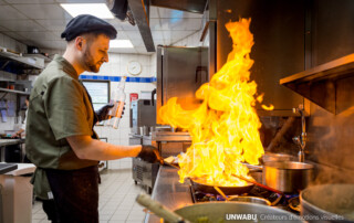 coup de feu - Reportage photo dans les cuisines d'un restaurant gastronomique